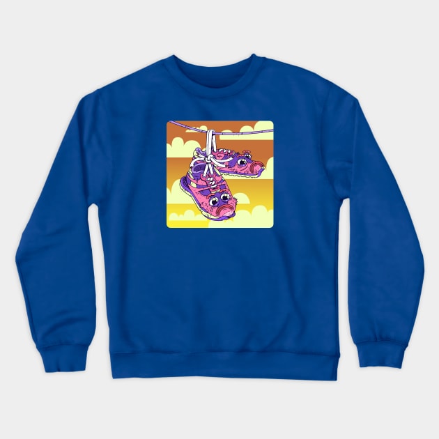 Hanging Shoes Crewneck Sweatshirt by Franjos